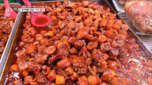 생방송오늘저녁 신기시장 매운돼지꼬리찜