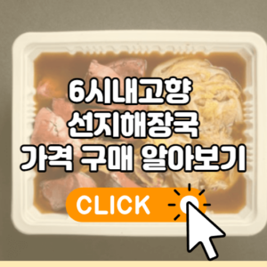 6시내고향 용산용문시장 선지해장국