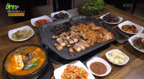 충주 삼겹살거리 간장삼겹살 버섯삼겹살짜글이