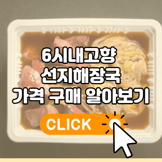 6시내고향 용산용문시장 선지해장국