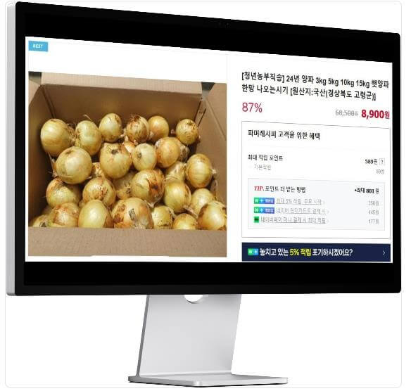 6시내고향 홍보장사 고령 양파