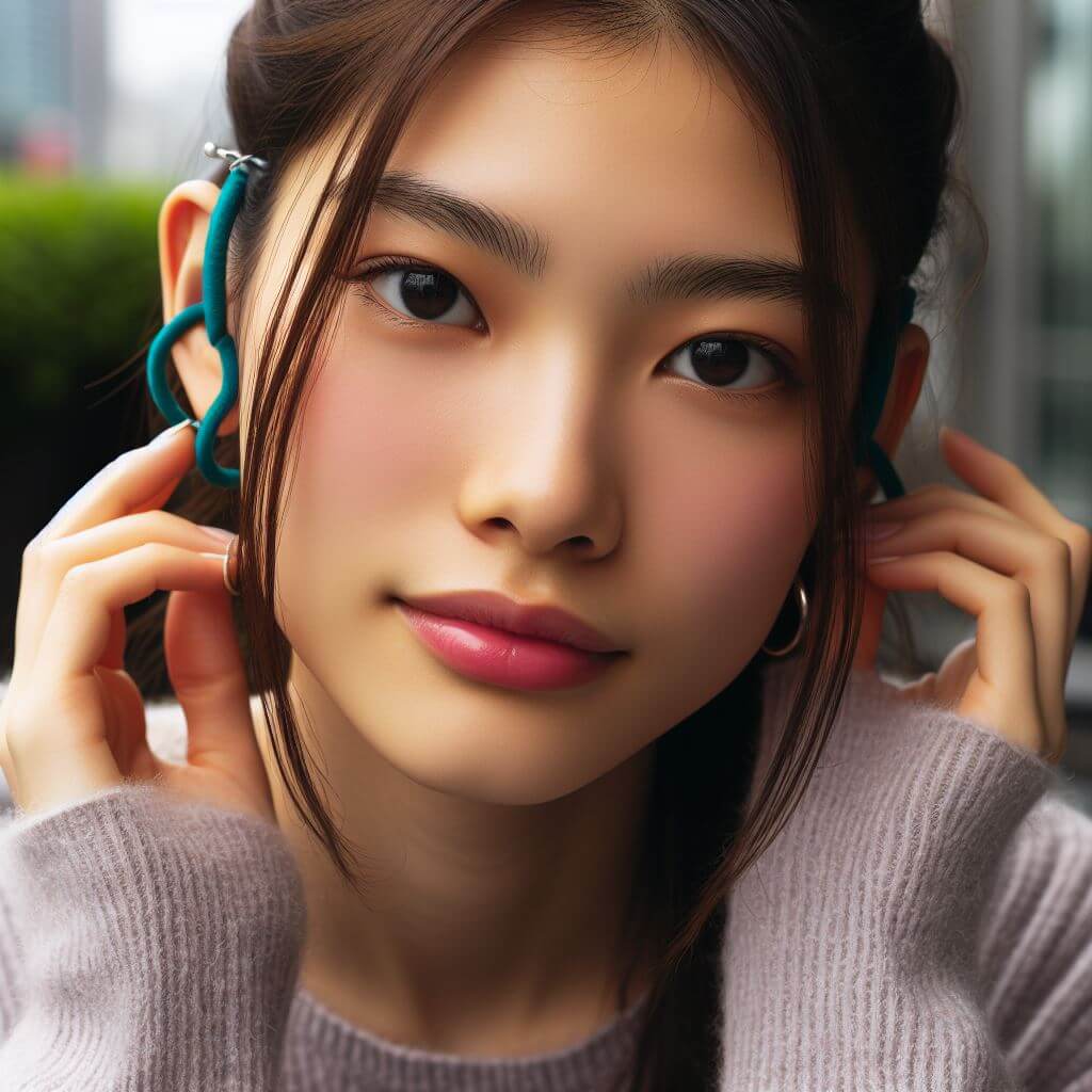 귀에 고무줄 걸기