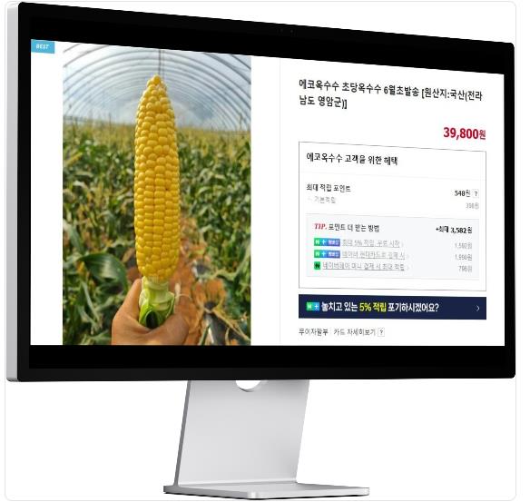 6시내고향 누리집 홍보장사 영암 초당옥수수