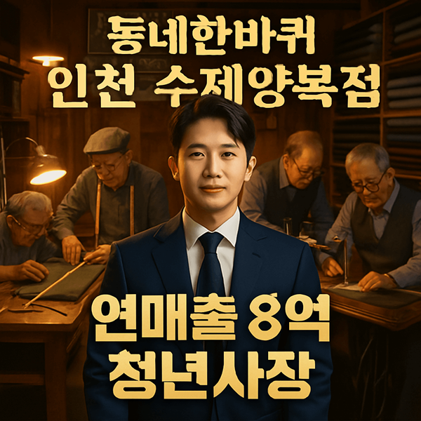 동네한바퀴 인천 수제양복점 연매출 8억 청년 사장의 놀라운 반전 2 동네한바퀴 인천 수제양복점
