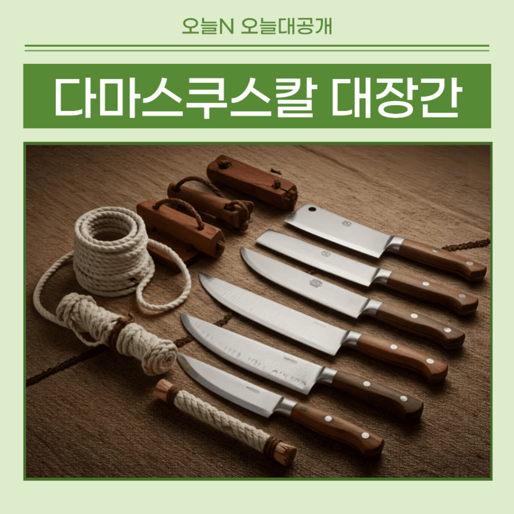 오늘N 다마스쿠스칼 만드는 대장간 칼 한 자루 300만원의 충격적 비밀! 2 오늘N 다마스쿠스칼 만드는 대장간 썸네일
