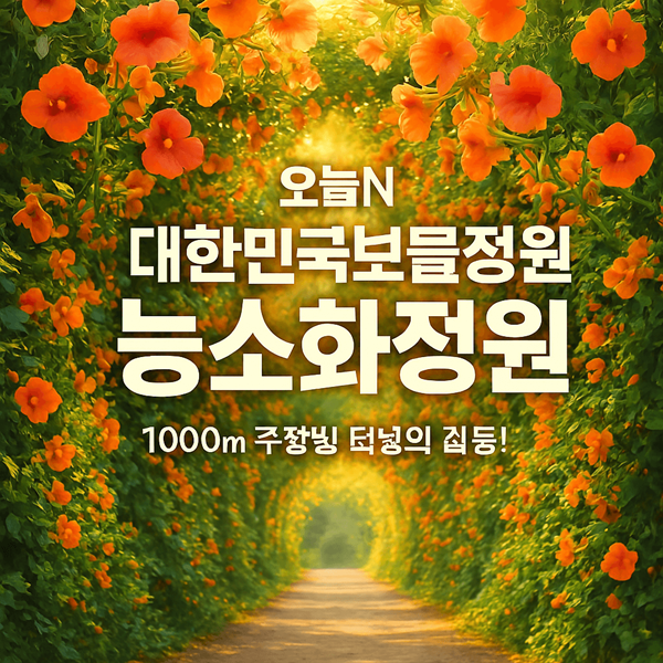 오늘N 대한민국보물정원 능소화정원, 1000m 주황빛 터널에 숨이 멎다 2 오늘N 대한민국보물정원 능소화정원 썸네일