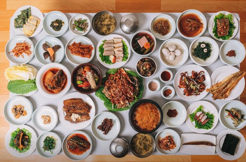 한국기행 60년 한정식노포 한상 차림