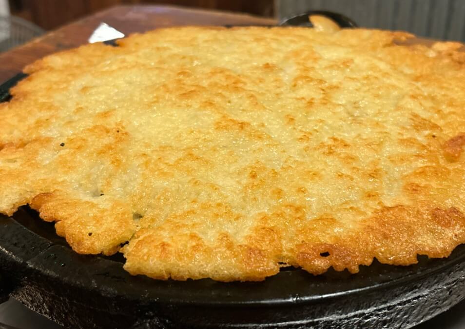 방금 구워 나온 어디로튈지몰라 감자전