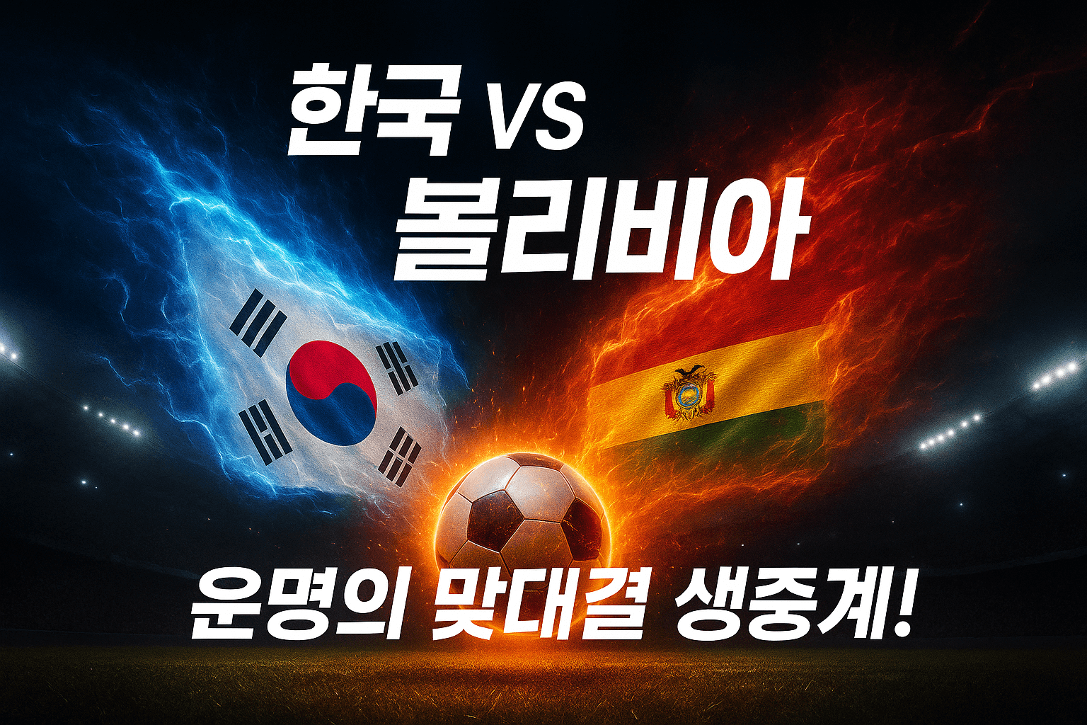 한국축구 국가대표 볼리비아 평가전 생중계 시간 썸네일