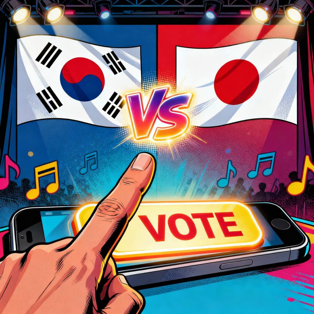 한일톱텐쇼 투표방법 썸네일