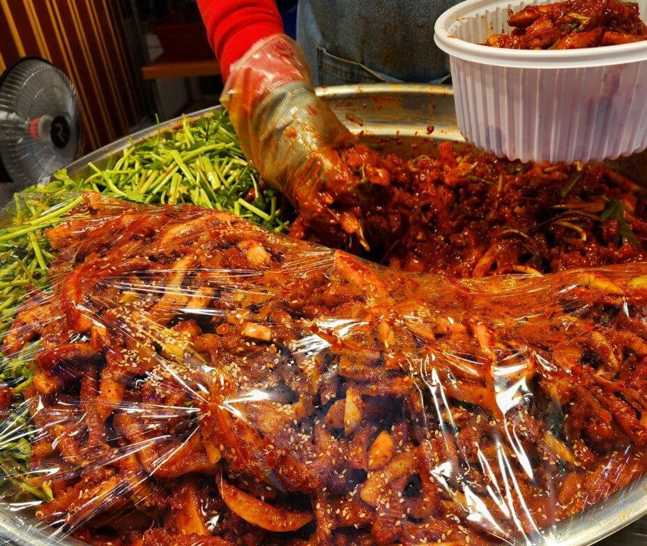 6시내고향 서울수유시장 홍어회 가오리무침 만드는 모습 