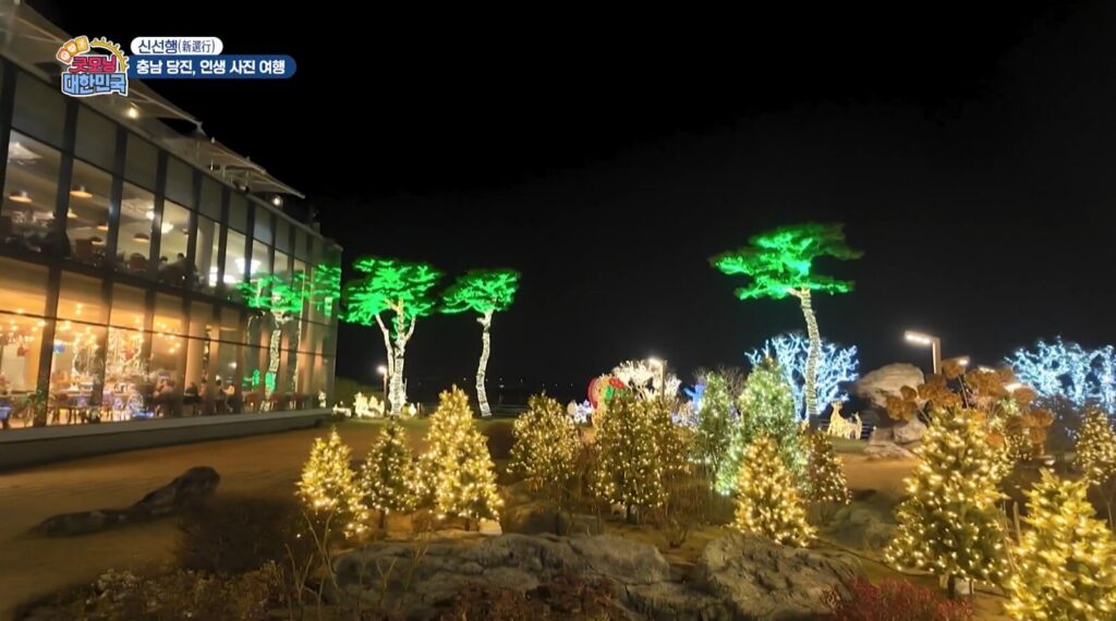 굿모닝대한민국 크리스마스 카페 외부 풍경