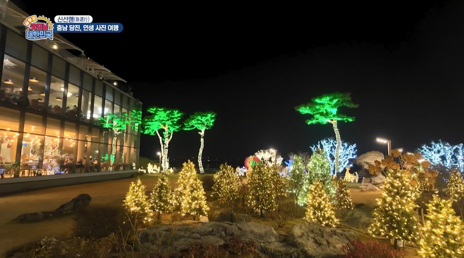 굿모닝대한민국 크리스마스 카페 외부 풍경