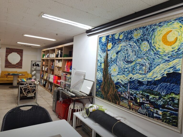 생생정보 40년 경력 카펫대가의 터프팅작품