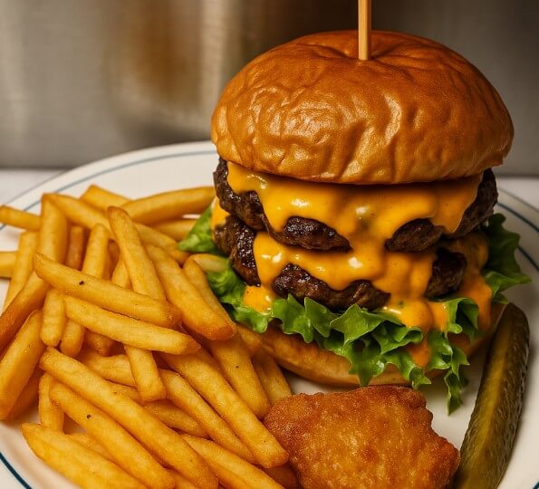 동네한바퀴 오산 미국식 햄버거와 감자튀김