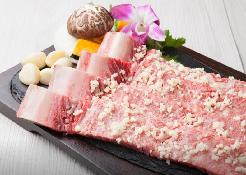 매일아침 마늘한우갈비 굽기전 모습