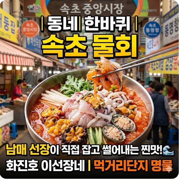 동네한바퀴 속초 이선장남매의 속초 물회 썸네일