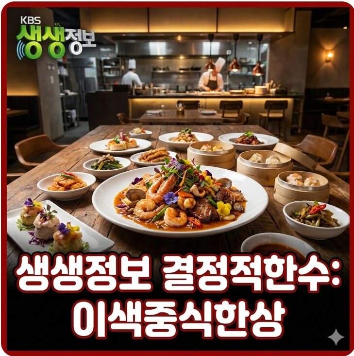 생생정보 결정적한수 이색중식한상 왕갈비해물돌판짜장