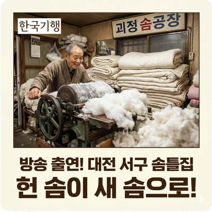 한국기행 나의 오래된 단골집 대전 서구 솜틀집 썸네일