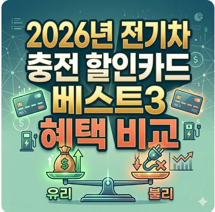 2026년 전기차 충전 할인카드 베스트3 혜택 비교 썸네일