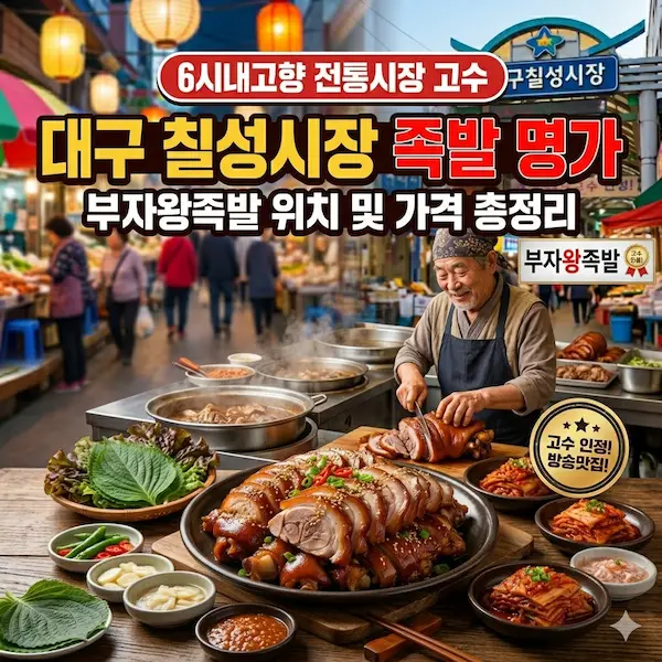 6시내고향 전통시장 고수를 찾아라 대구칠성종합시장 족발