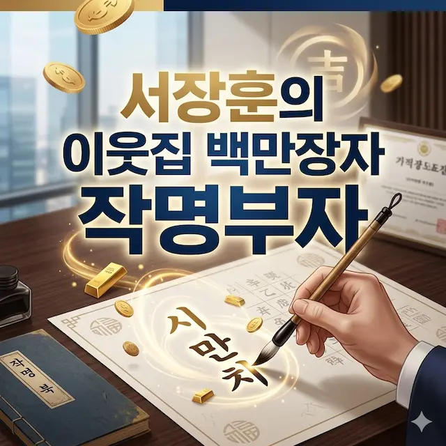 서장훈의 이웃집 백만장자 작명부자 썸네일