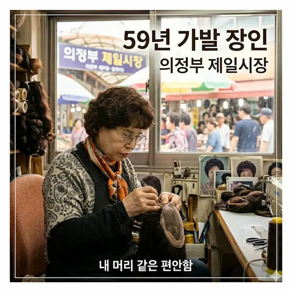 동네한바퀴 의정부 제일시장 59년 가발장인