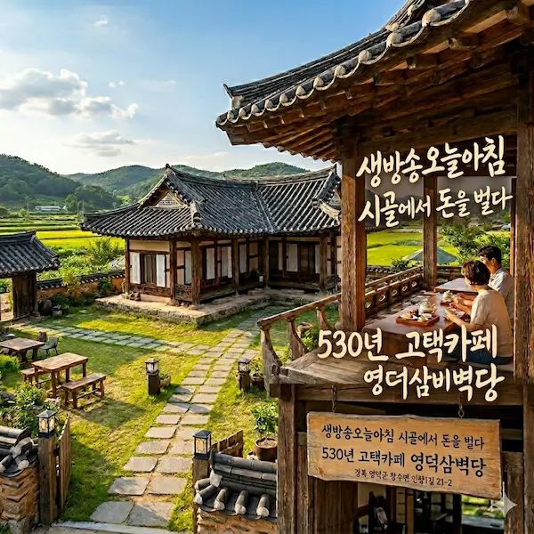 생방송오늘아침 시골에서 돈을 벌다 530년 고택카페 썸네일