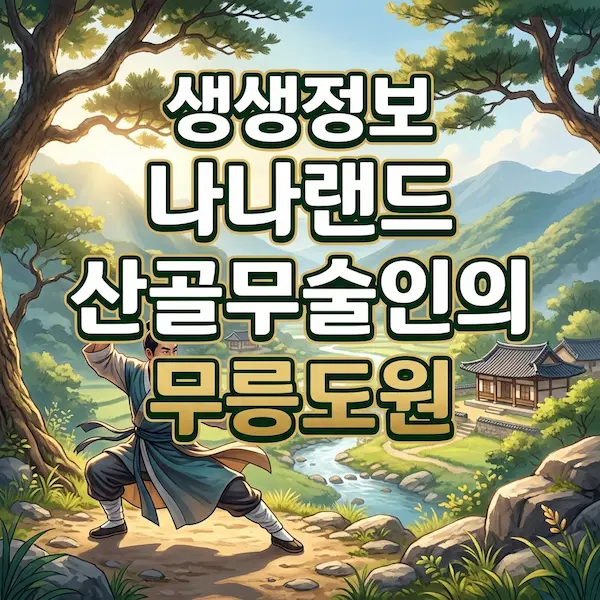 생생정보 나나랜드 산골무술인의 무릉도원