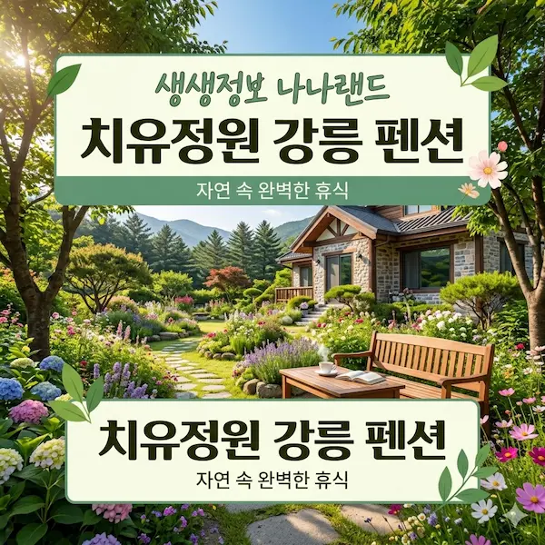 생생정보 나나랜드 치유정원 강릉 펜션