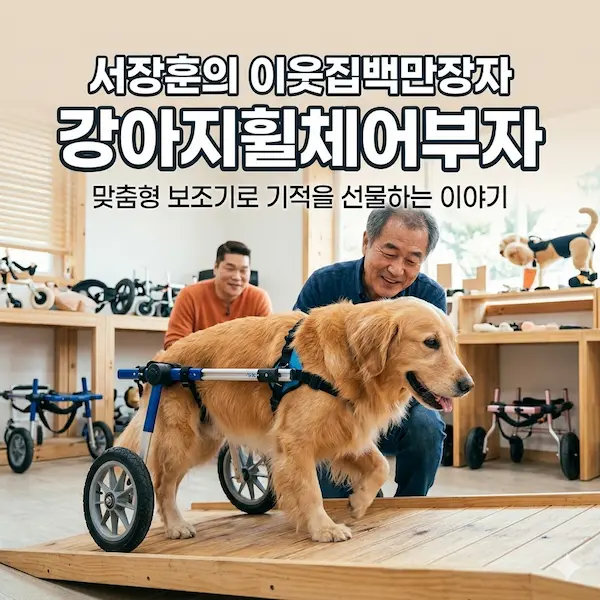 서장훈의 이웃집백만장자 강아지휠체어부자