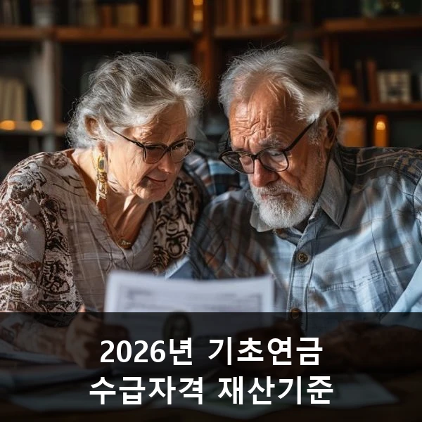 2026년 기초연금 수급자격 재산기준 관련 대표 이미지