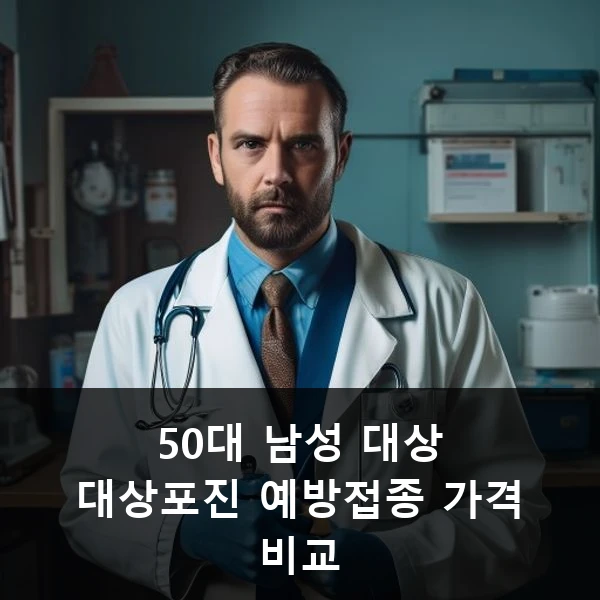50대 남성 대상 대상포진 예방접종 가격 비교 관련 대표 이미지