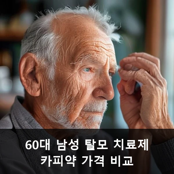 60대 남성 탈모 치료제 카피약 가격 비교 관련 대표 이미지