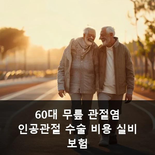 60대 무릎 관절염 인공관절 수술 비용 실비 보험