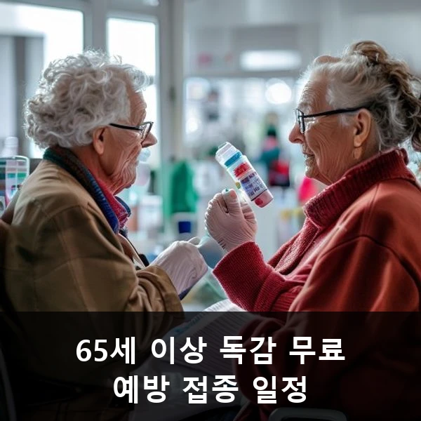 65세 이상 독감 무료 예방 접종 일정 관련 대표 이미지