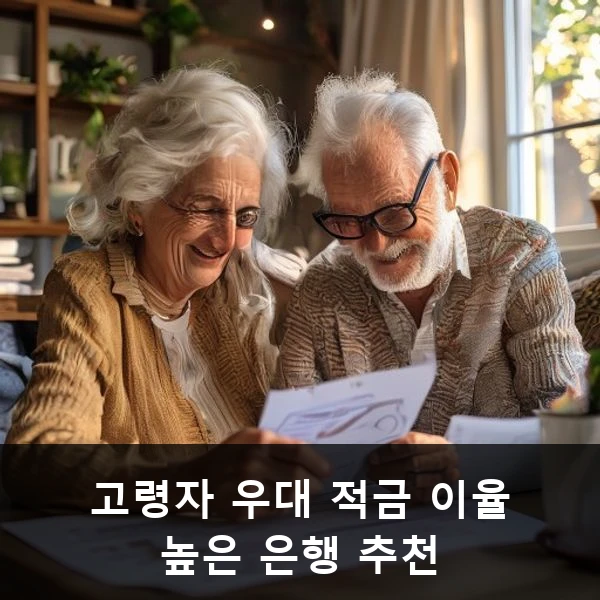 고령자 우대 적금 이율 높은 은행 추천 관련 대표 이미지