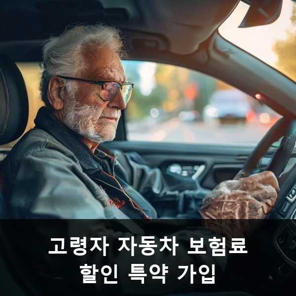 고령자 자동차 보험료 할인 특약 가입