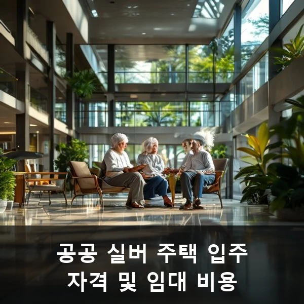 공공 실버 주택 입주 자격 및 임대 비용