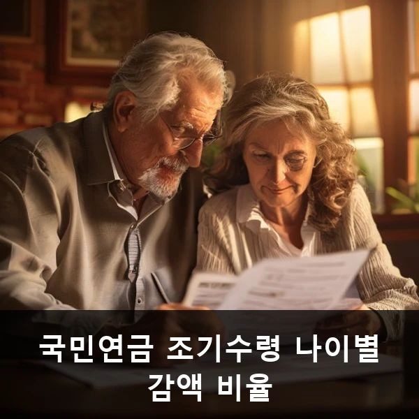 국민연금 조기수령 나이별 감액 비율 관련 대표 이미지