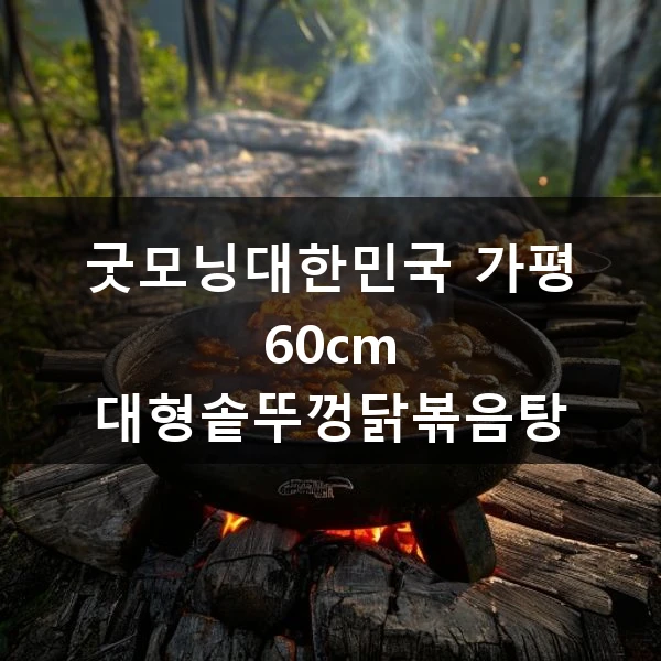 굿모닝대한민국 가평 60cm 대형솥뚜껑닭볶음탕 관련 대표 이미지