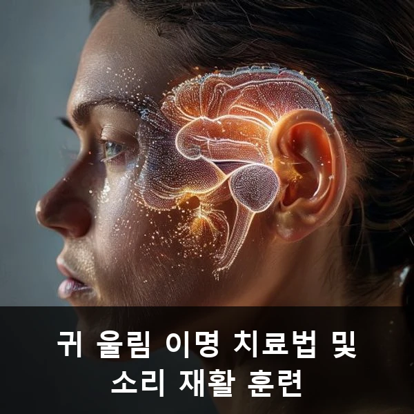 귀 울림 이명 치료법 및 소리 재활 훈련
