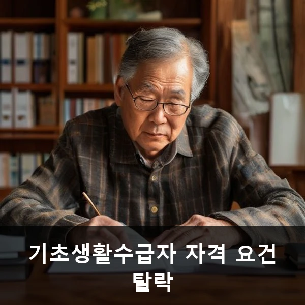 기초생활수급자 자격 요건 탈락