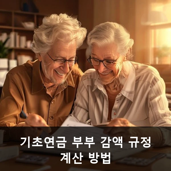 기초연금 부부 감액 규정 계산 방법 관련 대표 이미지