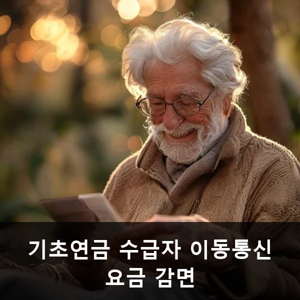 기초연금 수급자 이동통신 요금 감면 관련 대표 이미지