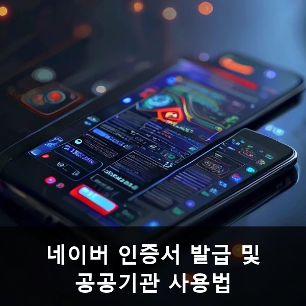 네이버 인증서 발급 및 공공기관 사용법 관련 대표 이미지