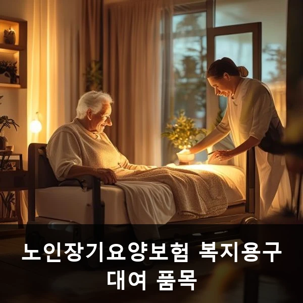 노인장기요양보험 복지용구 대여 품목 관련 대표 이미지