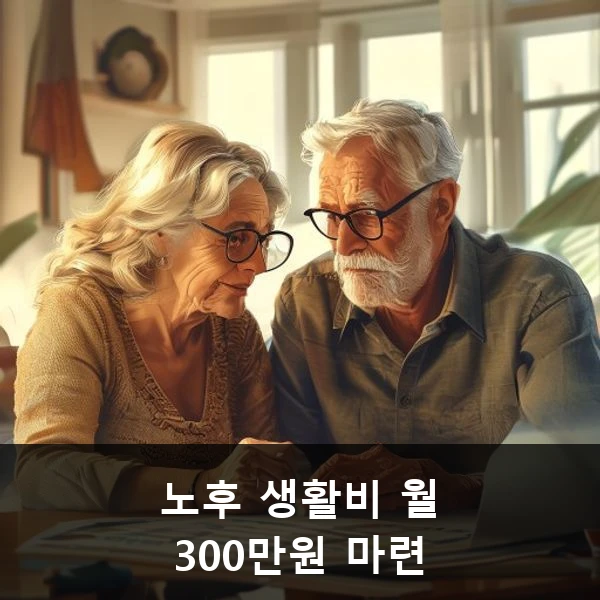 노후 생활비 월 300만원 마련