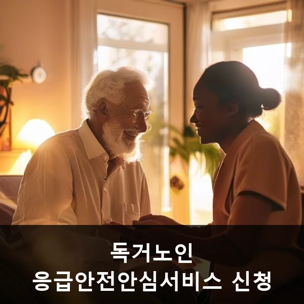 독거노인 응급안전안심서비스 신청 관련 대표 이미지