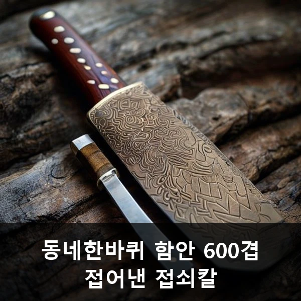 동네한바퀴 함안 600겹 접어낸 접쇠칼 관련 대표 이미지